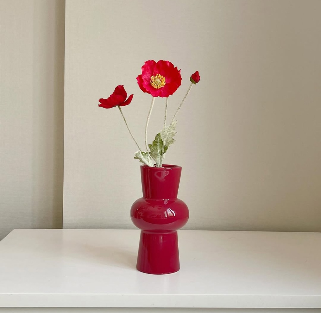 Red Vase