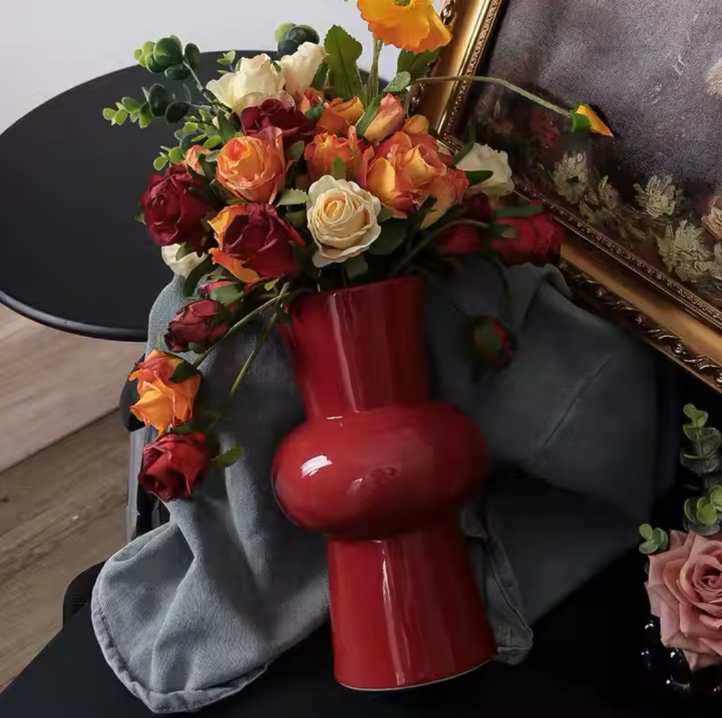 Red Vase