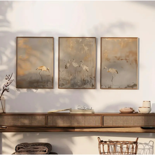 Cranes Framed Print