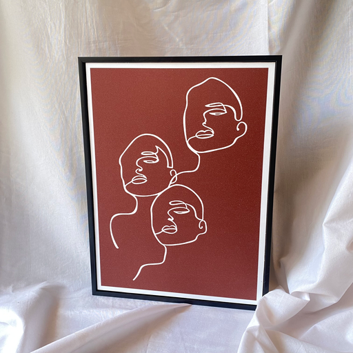 Faces Framed Print