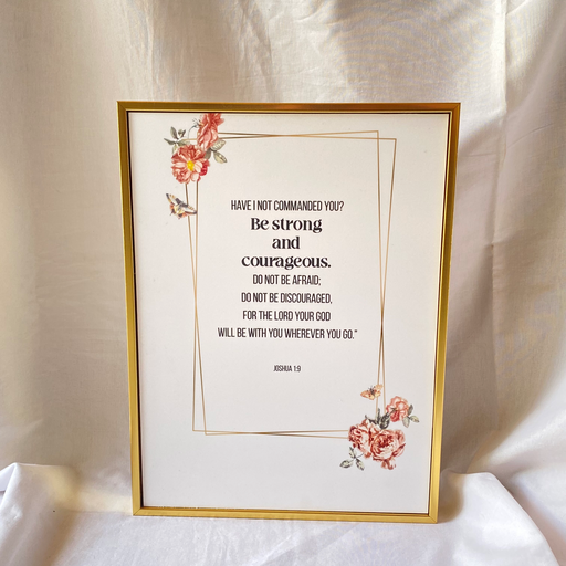 Be Strong Framed Print